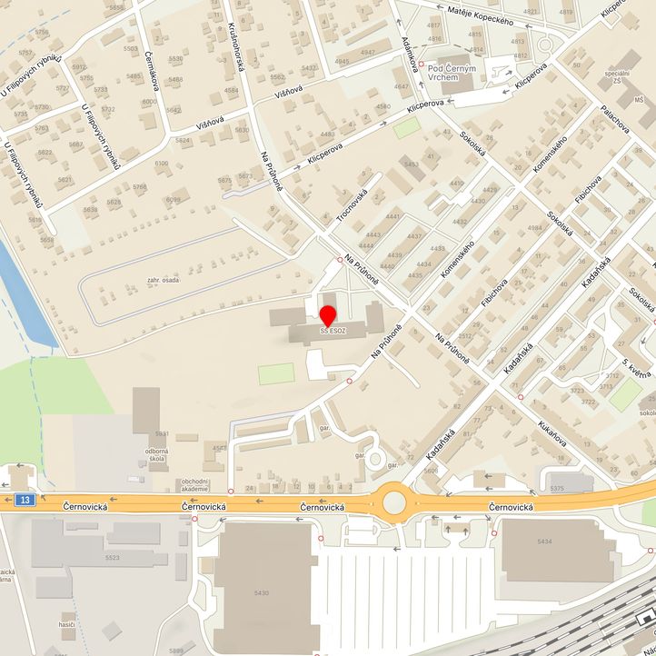 Mapa školy z Mapy.cz