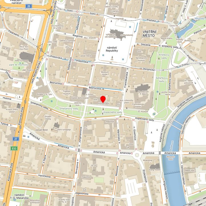 Mapa školy z Mapy.cz