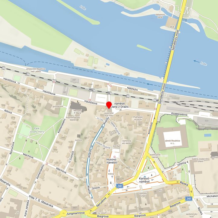 Mapa školy z Mapy.cz