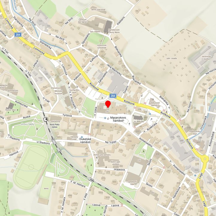 Mapa školy z Mapy.cz