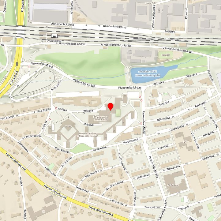 Mapa školy z Mapy.cz