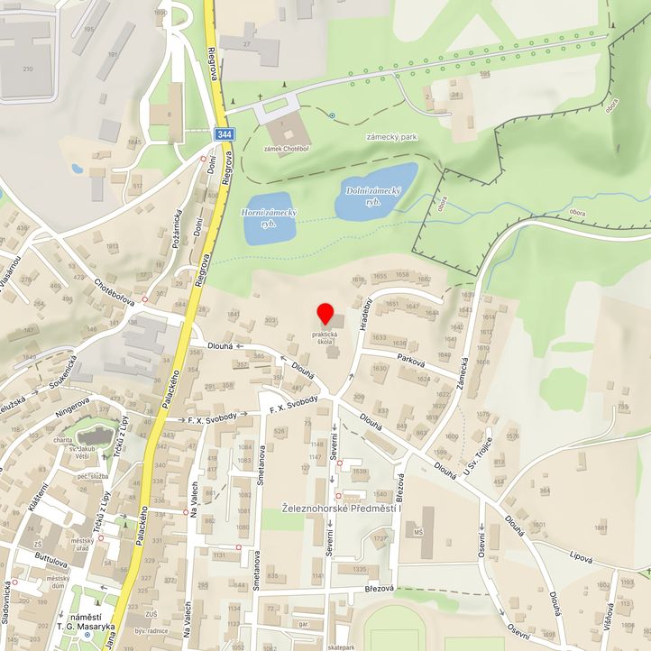 Mapa školy z Mapy.cz