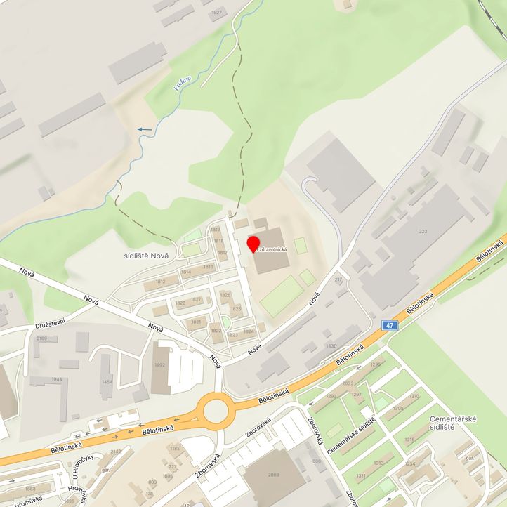 Mapa školy z Mapy.cz