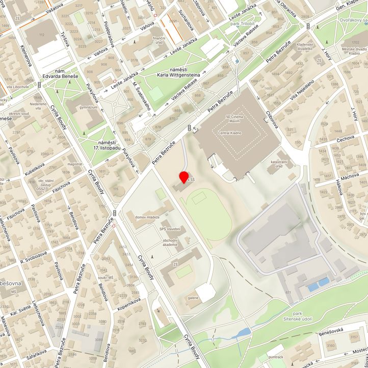 Mapa školy z Mapy.cz