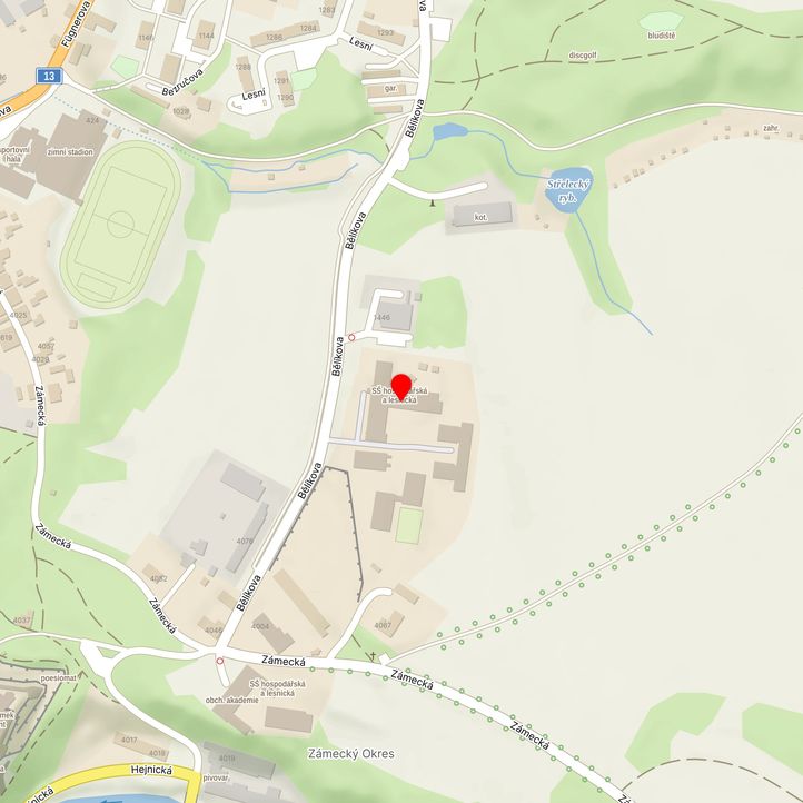 Mapa školy z Mapy.cz