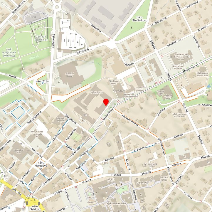 Mapa školy z Mapy.cz