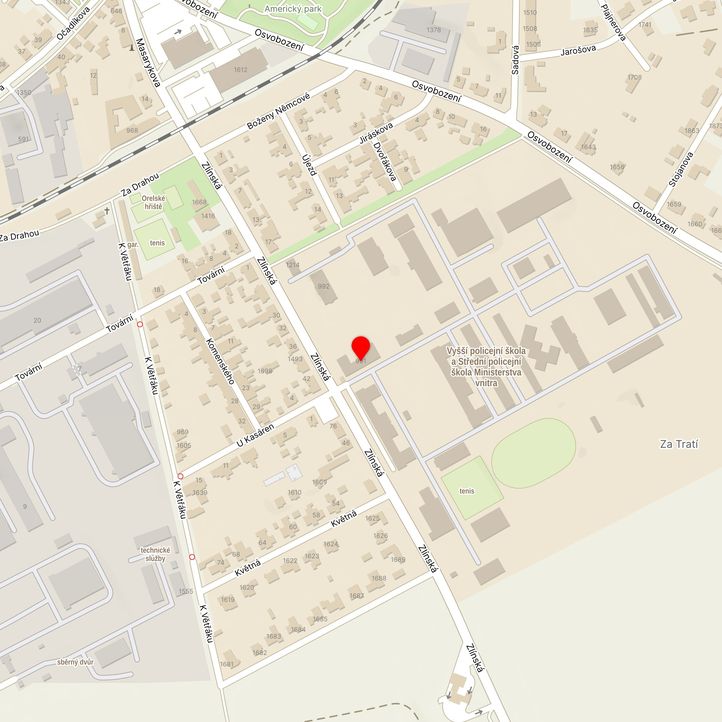 Mapa školy z Mapy.cz