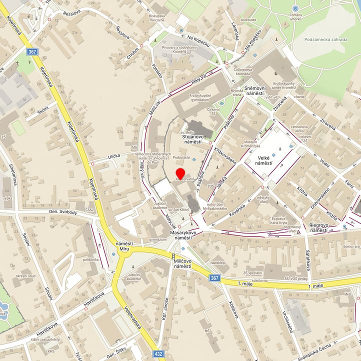 Mapa školy z Mapy.cz