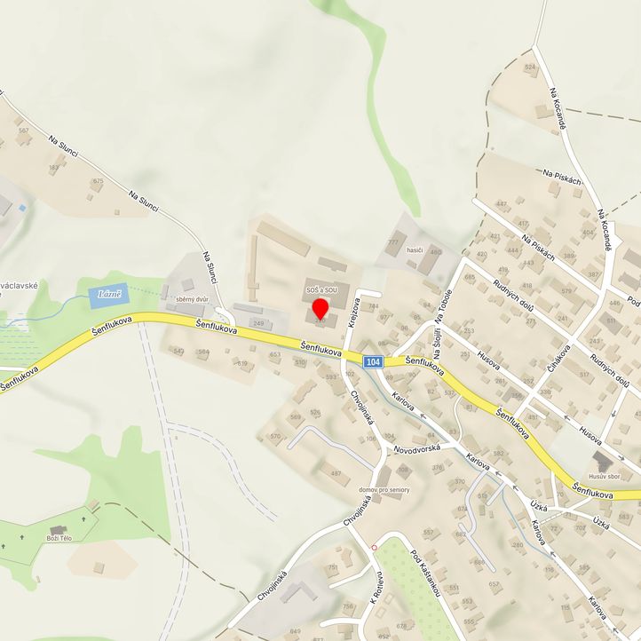 Mapa školy z Mapy.cz