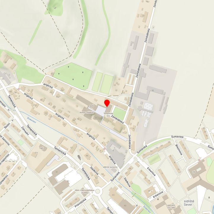 Mapa školy z Mapy.cz