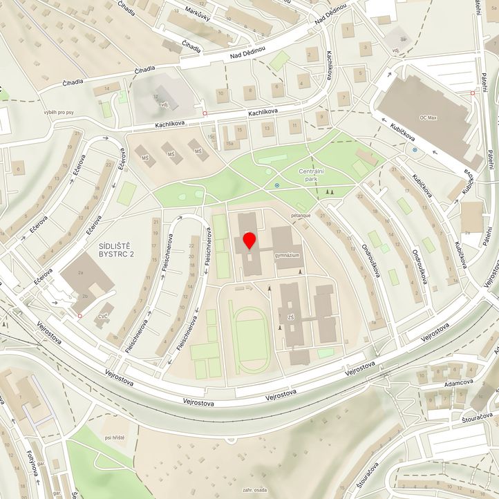 Mapa školy z Mapy.cz