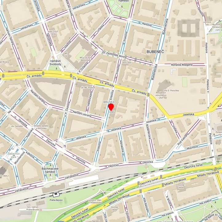 Mapa školy z Mapy.cz