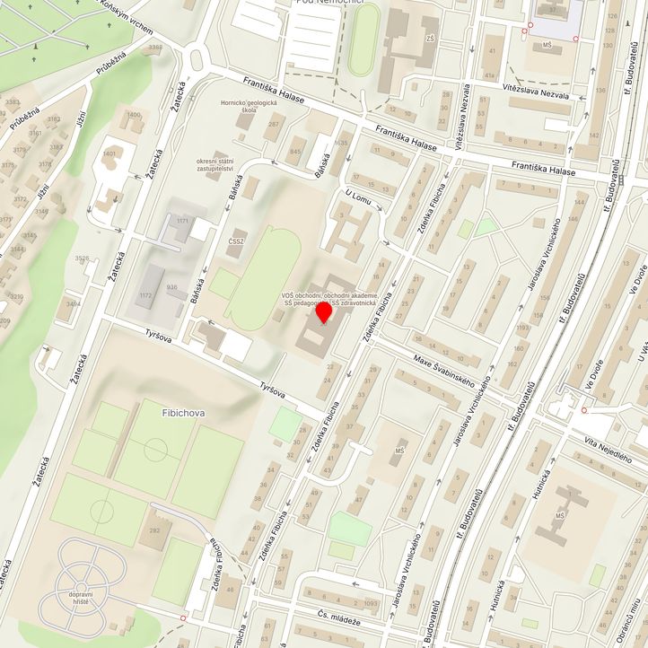 Mapa školy z Mapy.cz