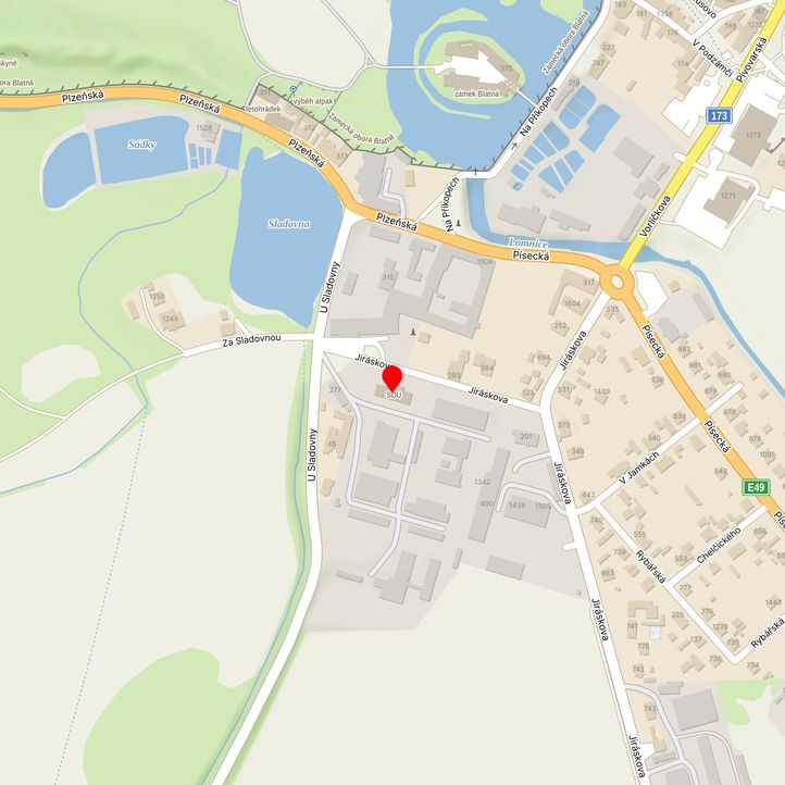 Mapa školy z Mapy.cz