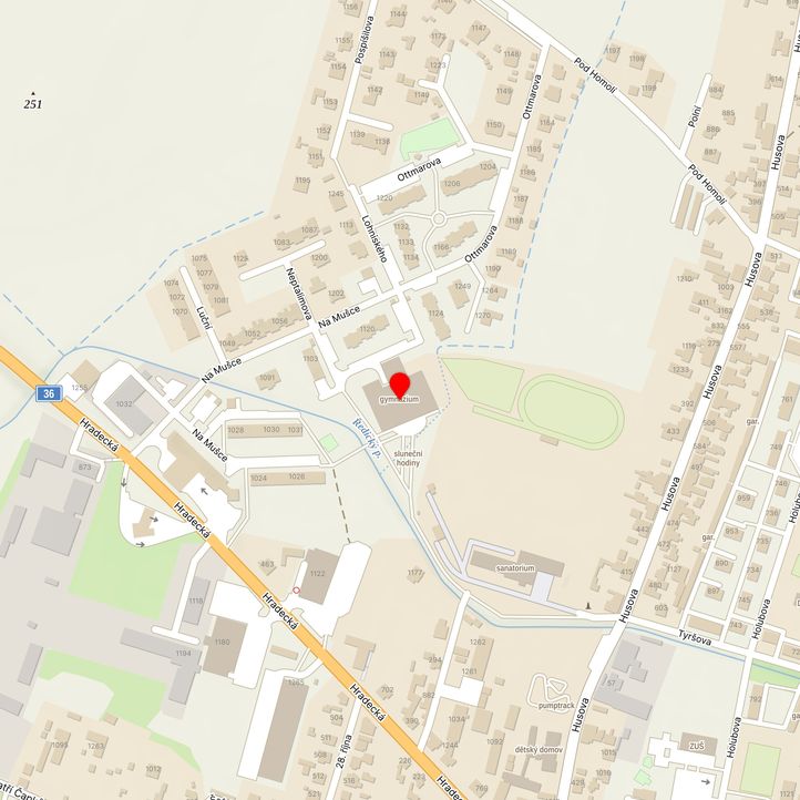 Mapa školy z Mapy.cz