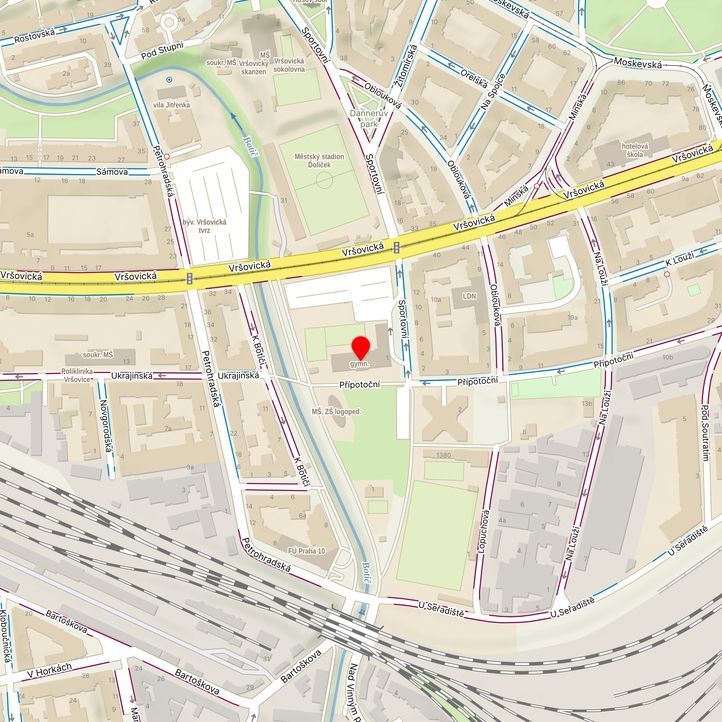 Mapa školy z Mapy.cz