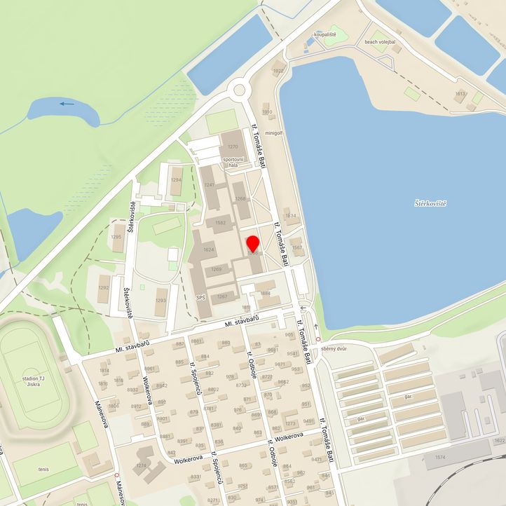 Mapa školy z Mapy.cz