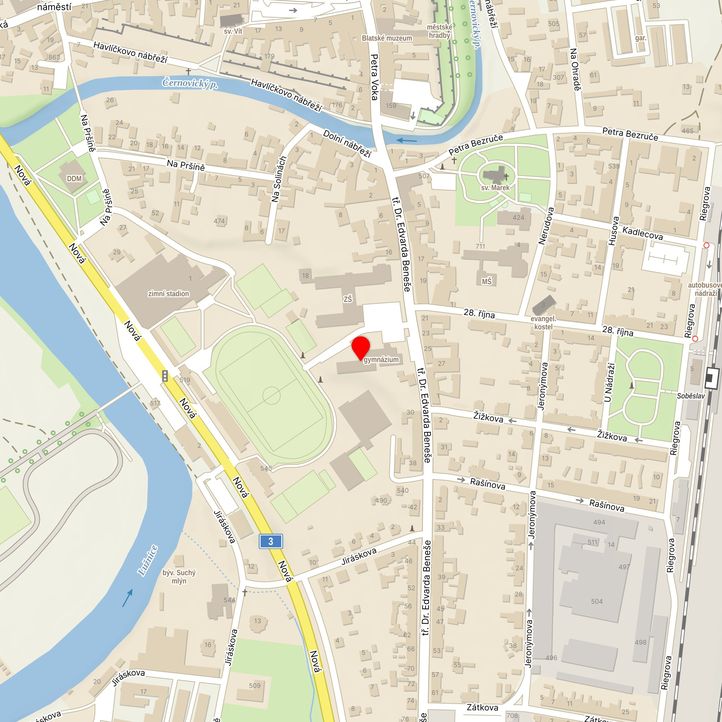 Mapa školy z Mapy.cz