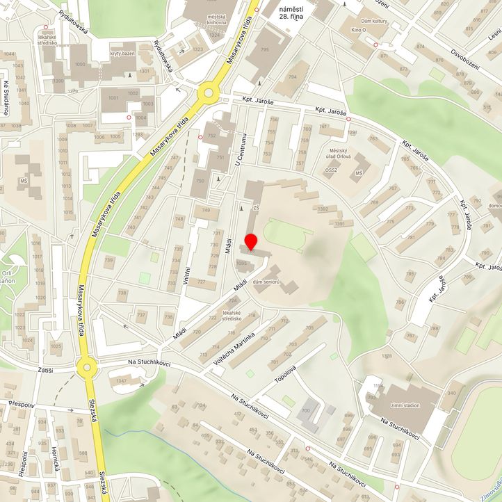 Mapa školy z Mapy.cz