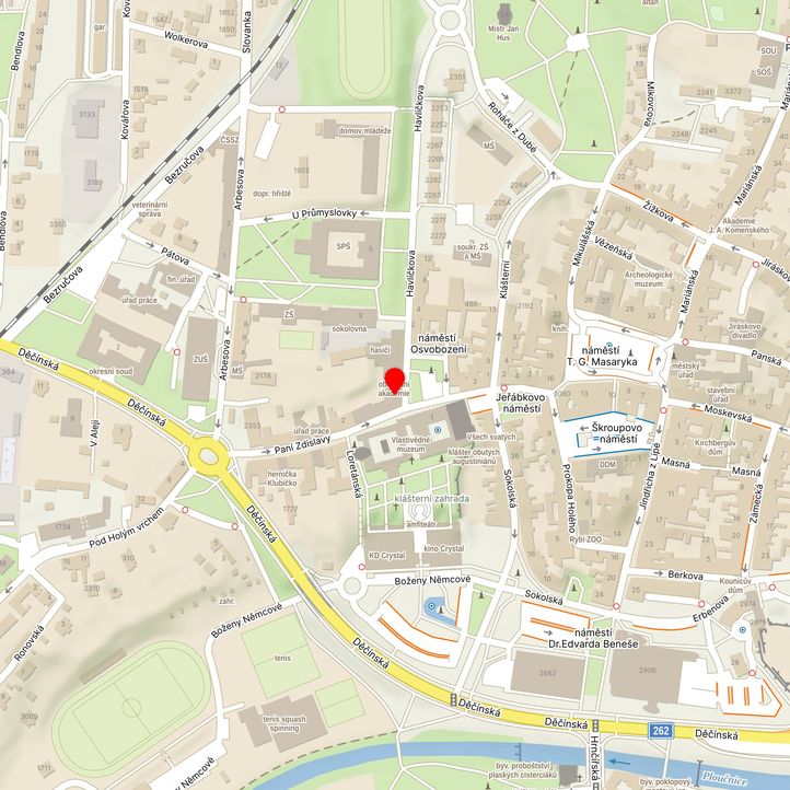 Mapa školy z Mapy.cz