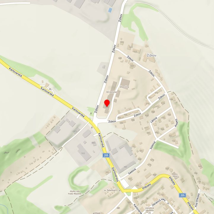 Mapa školy z Mapy.cz