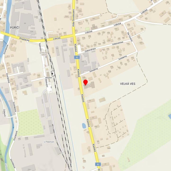 Mapa školy z Mapy.cz