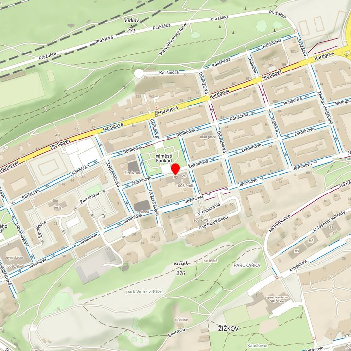 Mapa školy z Mapy.cz