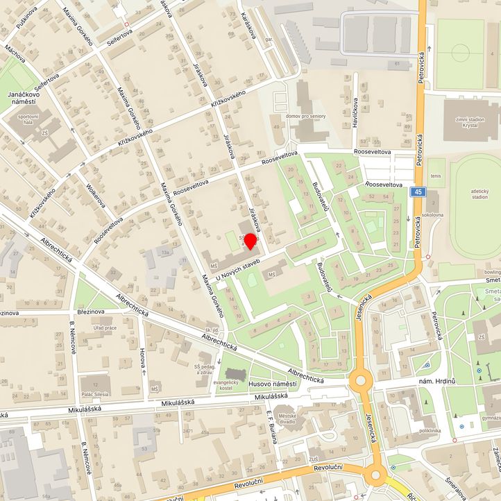 Mapa školy z Mapy.cz