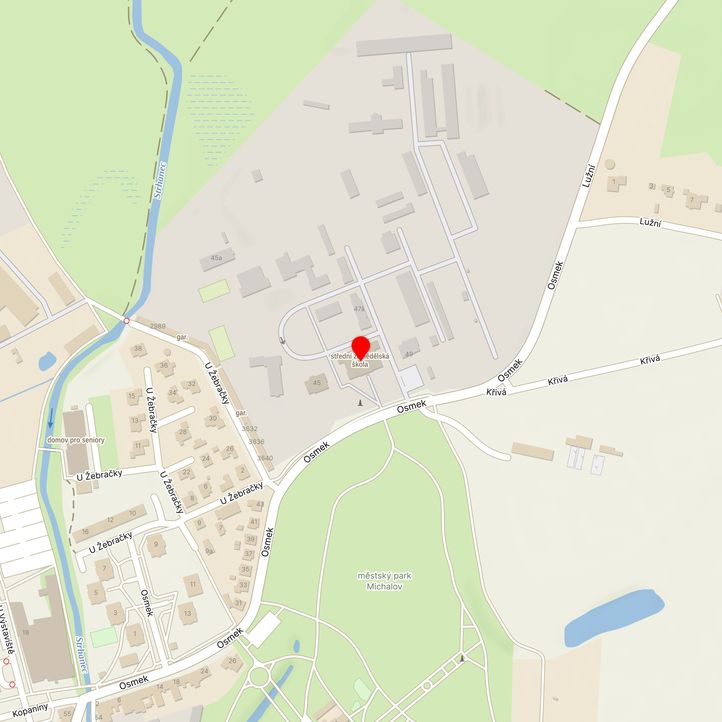 Mapa školy z Mapy.cz