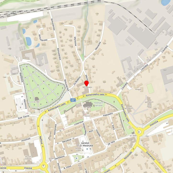 Mapa školy z Mapy.cz