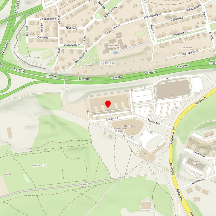 Mapa školy z Mapy.cz