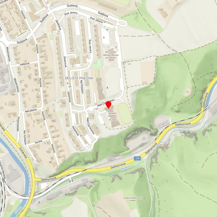 Mapa školy z Mapy.cz