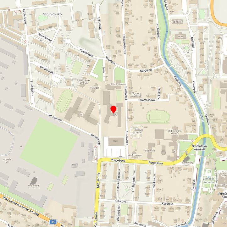 Mapa školy z Mapy.cz