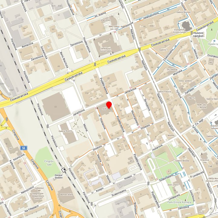 Mapa školy z Mapy.cz