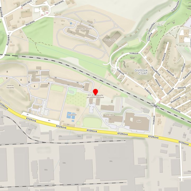 Mapa školy z Mapy.cz