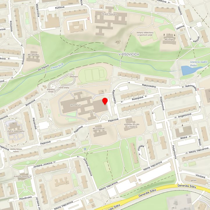 Mapa školy z Mapy.cz