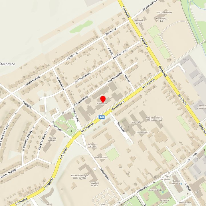 Mapa školy z Mapy.cz