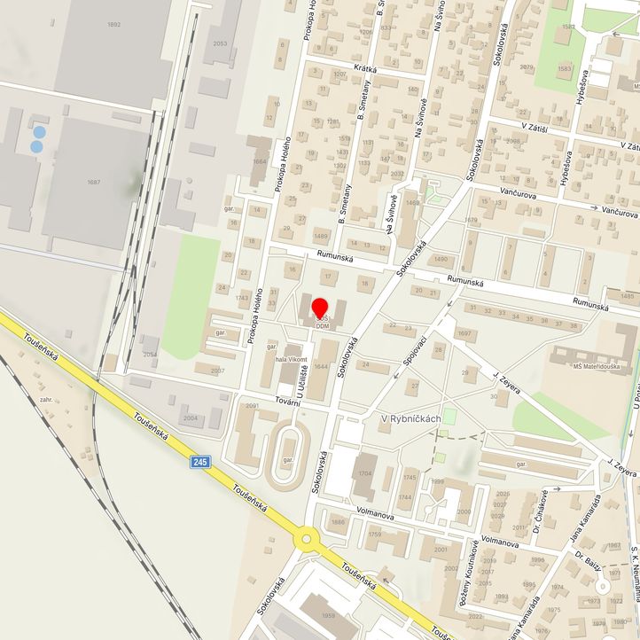 Mapa školy z Mapy.cz