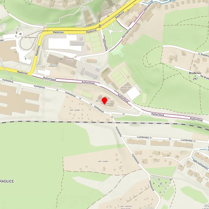 Mapa školy z Mapy.cz