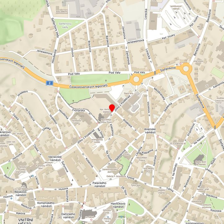 Mapa školy z Mapy.cz