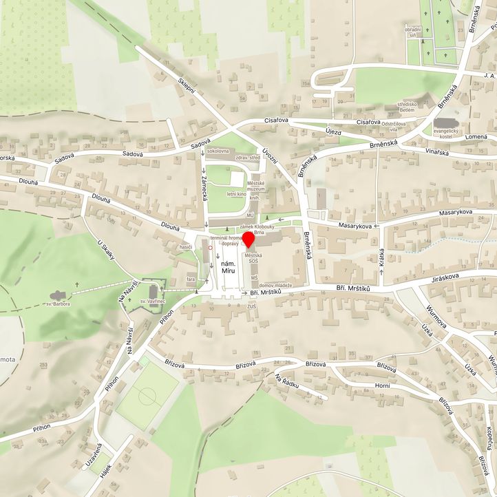 Mapa školy z Mapy.cz