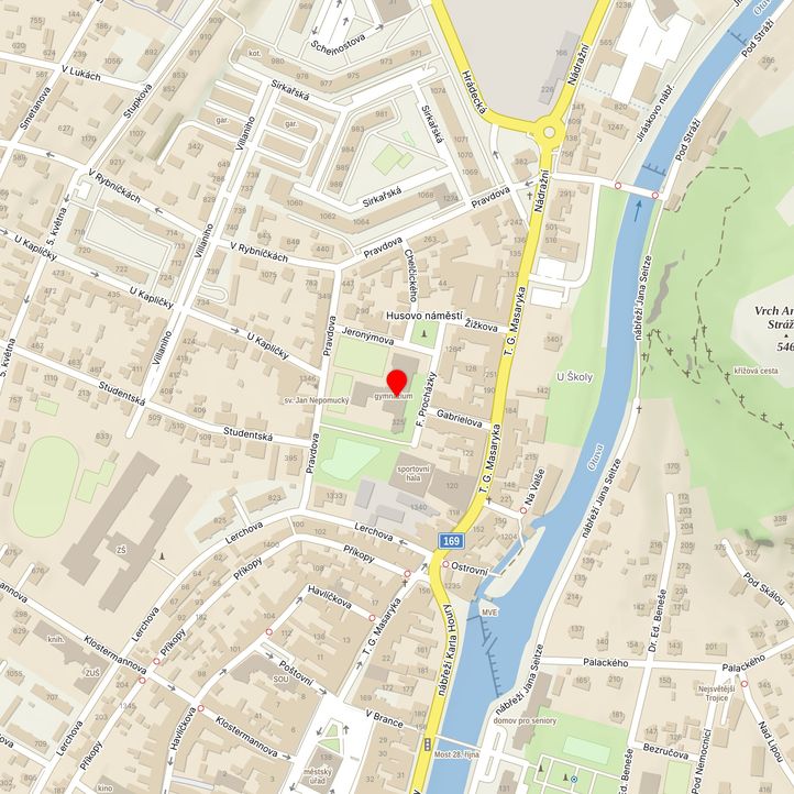 Mapa školy z Mapy.cz