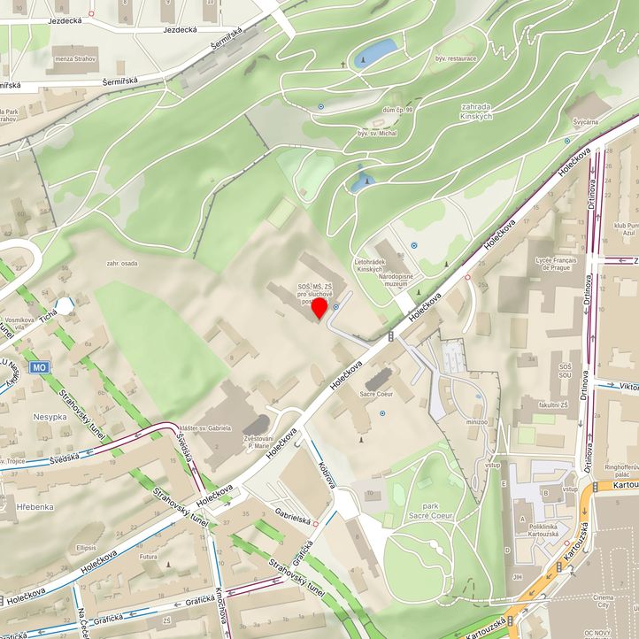 Mapa školy z Mapy.cz