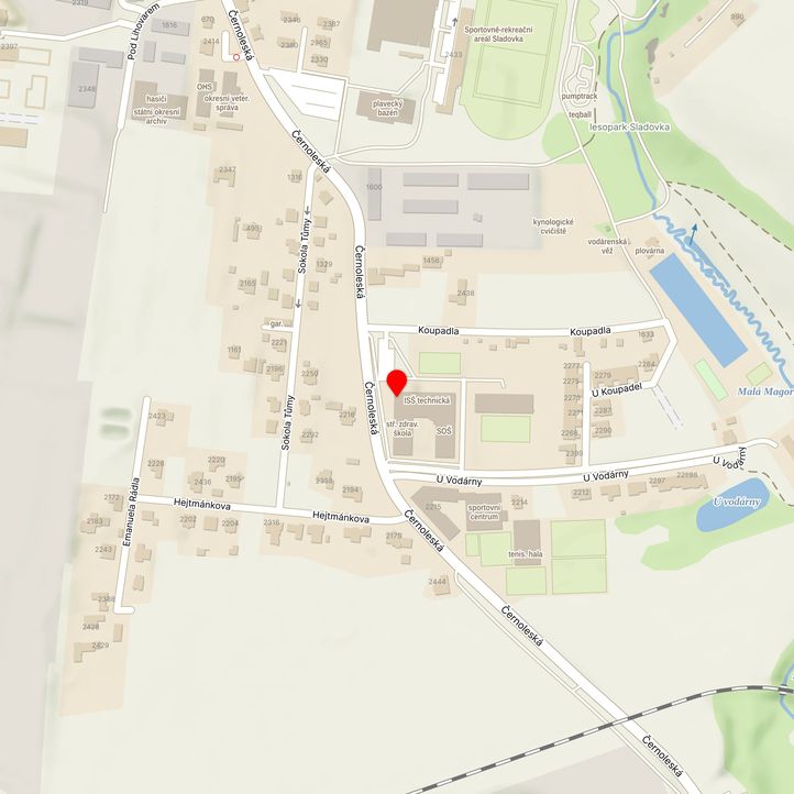 Mapa školy z Mapy.cz