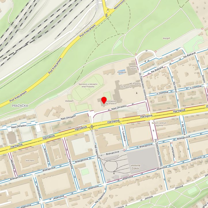 Mapa školy z Mapy.cz