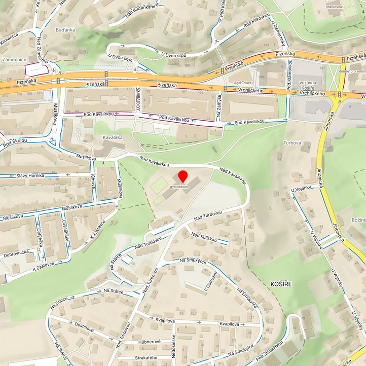 Mapa školy z Mapy.cz