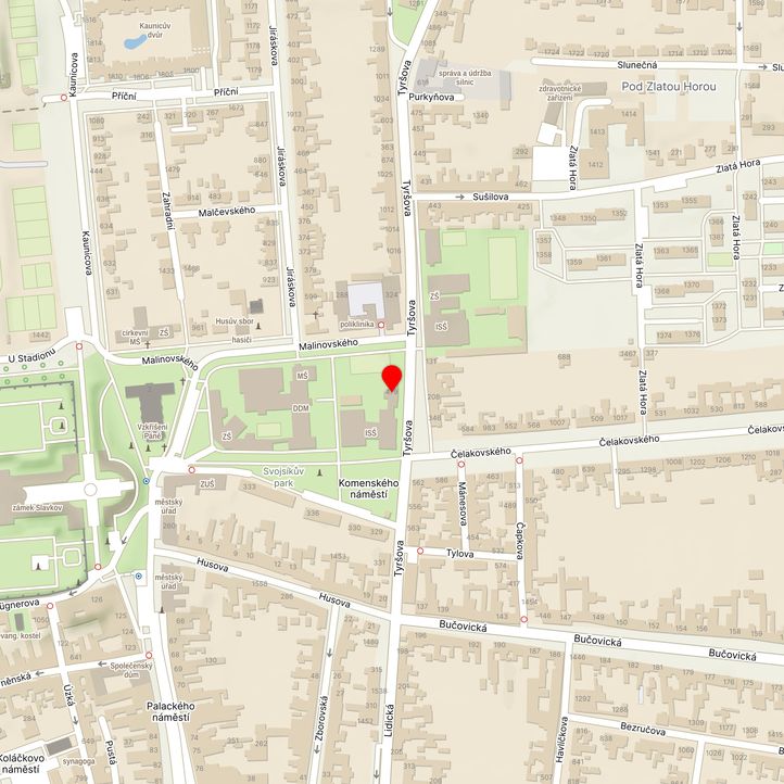 Mapa školy z Mapy.cz