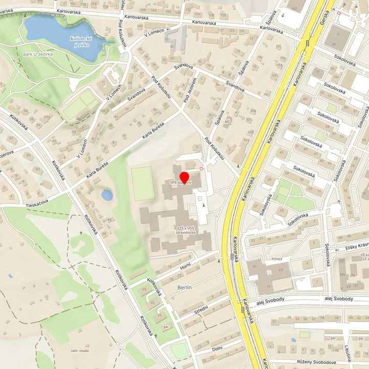 Mapa školy z Mapy.cz