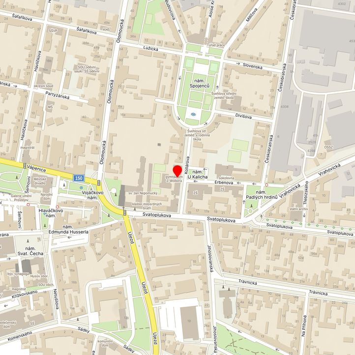 Mapa školy z Mapy.cz