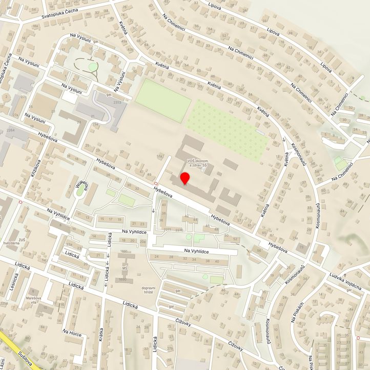 Mapa školy z Mapy.cz